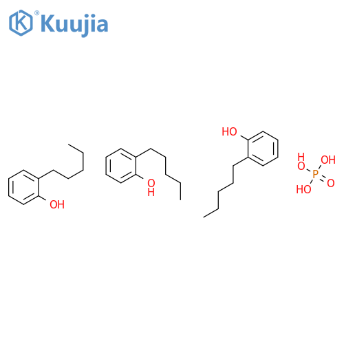 Phenol, pentyl-, phosphate (3:1) structure