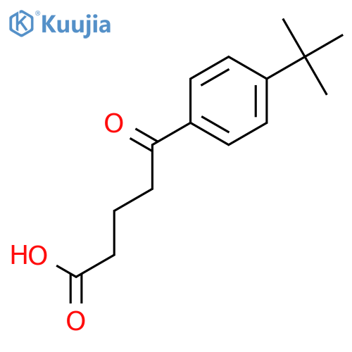 5-(4-t-Butylphenyl)-5-oxovaleric acid structure