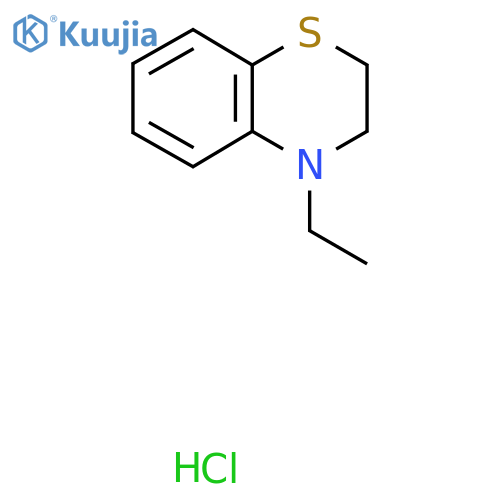 2H-1,4-Benzothiazine, 3,4-dihydro-4-ethyl-, hydrochloride structure