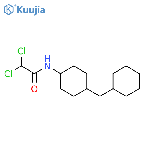 2,2-dichloro-N-[4-(cyclohexylmethyl)cyclohexyl]acetamide structure
