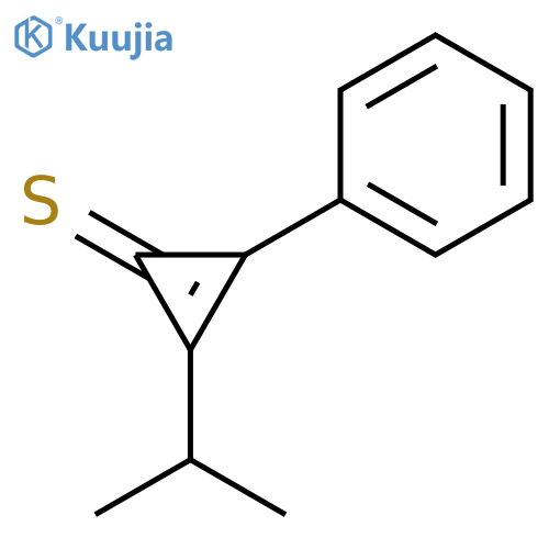 2-Cyclopropene-1-thione, 2-(1-methylethyl)-3-phenyl- structure