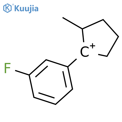Cyclopentylium, 1-(3-fluorophenyl)-2-methyl- structure