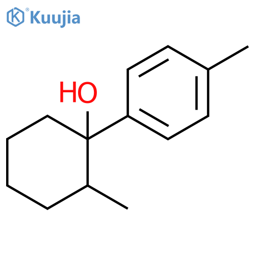 2-methyl-1-(4-methylphenyl)cyclohexan-1-ol structure