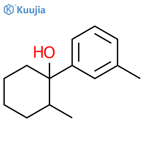 2-methyl-1-(3-methylphenyl)cyclohexan-1-ol structure