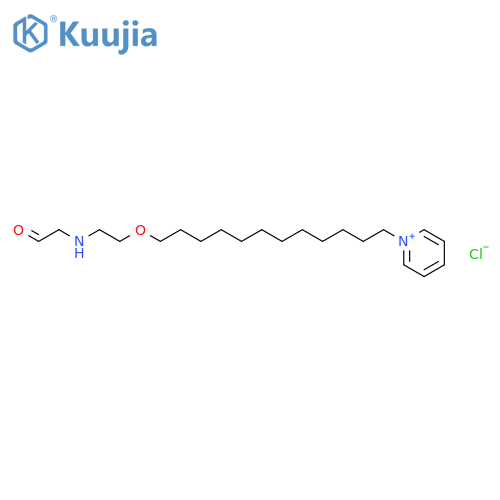 Pyridinium, 1-[12-[2-(formylmethylamino)ethoxy]dodecyl]-, chloride structure