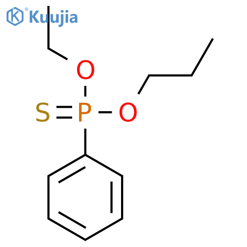 Phosphonothioic acid, phenyl-, O-ethyl O-propyl ester, (-)- structure