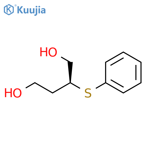 1,4-Butanediol, 2-(phenylthio)-, (2S)- structure