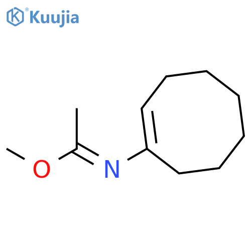Ethanimidic acid, N-1-cycloocten-1-yl-, methyl ester structure