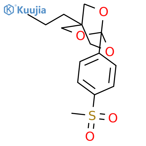 1-[4-(methylsulfonyl)phenyl]-4-propyl-2,6,7-trioxabicyclo[2.2.2]octane structure