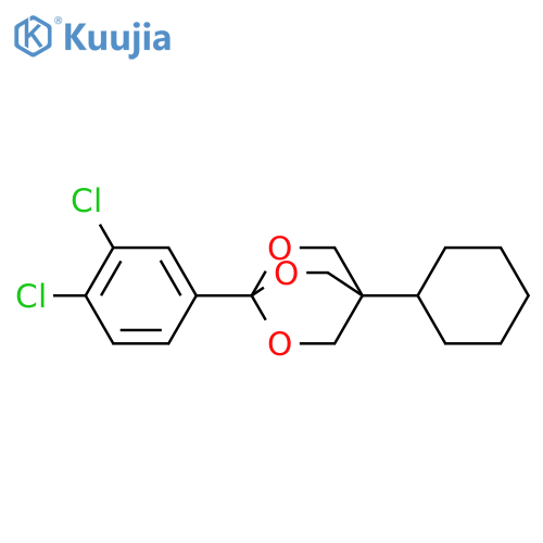 4-cyclohexyl-1-(3,4-dichlorophenyl)-2,6,7-trioxabicyclo[2.2.2]octane structure