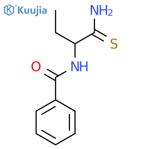 N-(1-Carbamothioylpropyl)benzamide structure