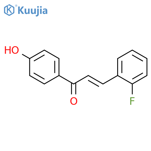 2-Propen-1-one, 3-(2-fluorophenyl)-1-(4-hydroxyphenyl)- structure