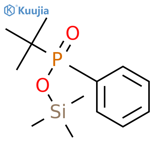 Phosphinic acid, (1,1-dimethylethyl)phenyl-, trimethylsilyl ester structure