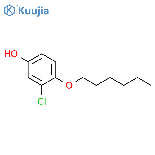 Phenol, 3-chloro-4-(hexyloxy)- structure
