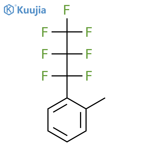 Benzene, 1-(heptafluoropropyl)-2-methyl- structure