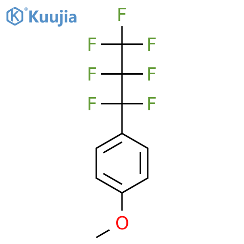 Benzene, 1-(heptafluoropropyl)-4-methoxy- structure