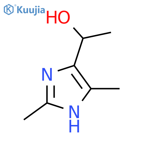 1-(2,4-dimethyl-1H-imidazol-5-yl)ethan-1-ol structure