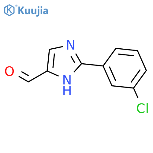 2-(3-chlorophenyl)-1H-Imidazole-5-carboxaldehyde structure
