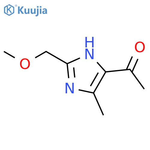 1-[2-(methoxymethyl)-4-methyl-1H-imidazol-5-yl]-Ethanone structure