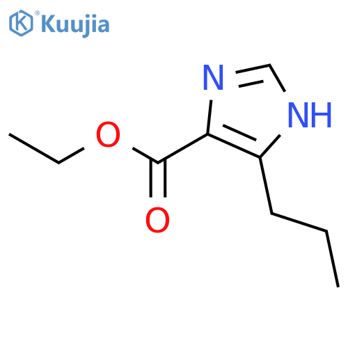1H-Imidazole-4-carboxylic acid, 5-propyl-, ethyl ester structure