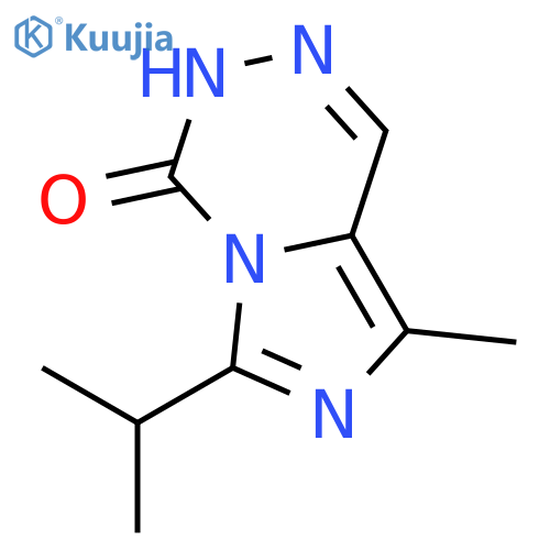 Imidazo[1,5-d][1,2,4]triazin-4(3H)-one, 8-methyl-6-(1-methylethyl)- structure