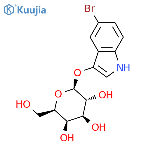 5-Bromo-3-indolyl β-D-galactopyranoside structure