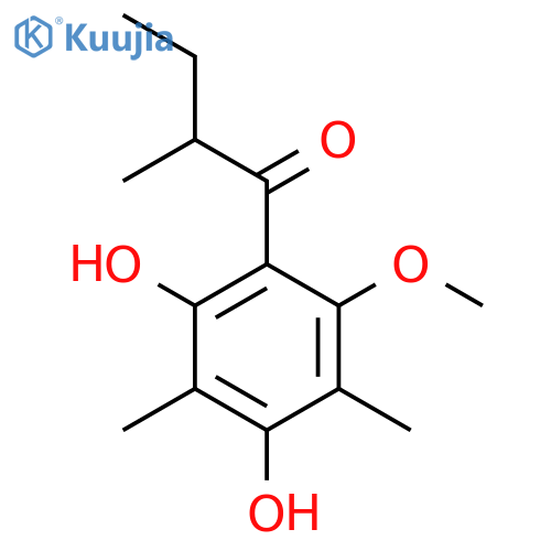 2,6-Dimethyl-3-O-methyl-4-(2-methylbutyryl)phloroglucinol structure