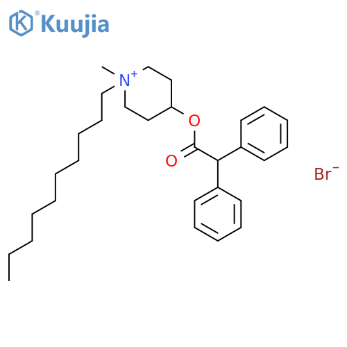 Piperidinium, 1-decyl-4-[(diphenylacetyl)oxy]-1-methyl-, bromide structure