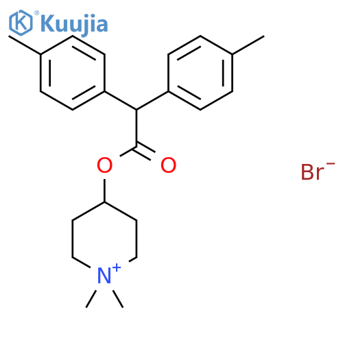 Piperidinium, 4-[[bis(4-methylphenyl)acetyl]oxy]-1,1-dimethyl-, bromide structure