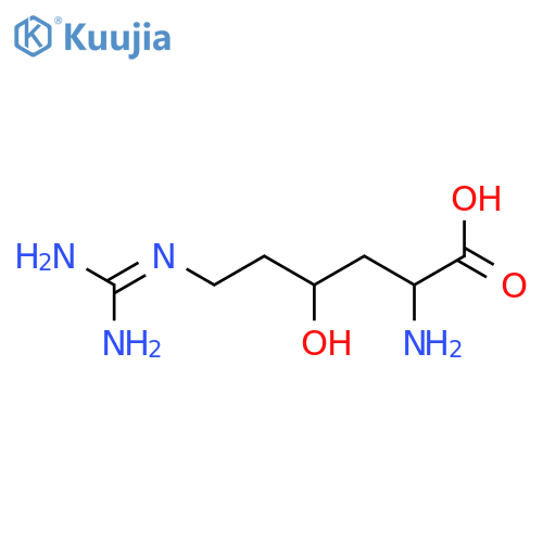 (4S)-N~6~-(diaminomethylidene)-4-hydroxy-L-lysine structure