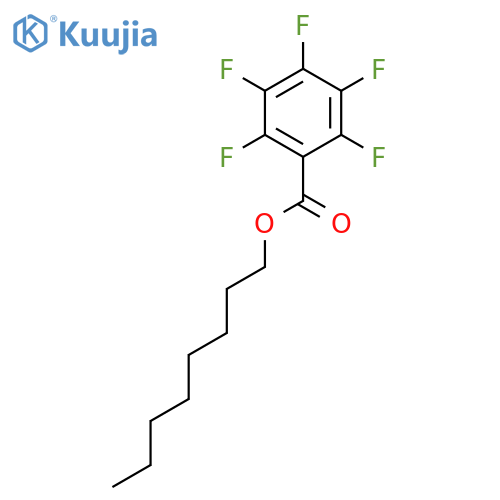 Benzoic acid, pentafluoro-, octyl ester structure