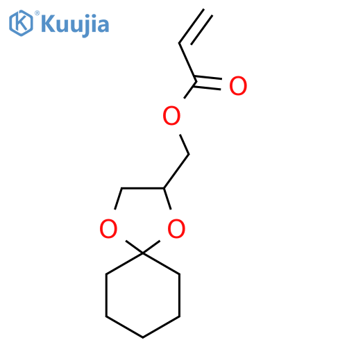 2-Propenoic acid, 1,4-dioxaspiro[4.5]dec-2-ylmethyl ester structure