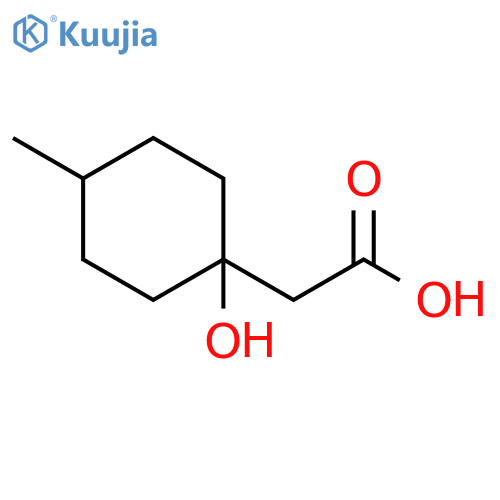 Cyclohexaneacetic acid, 1-hydroxy-4-methyl- structure