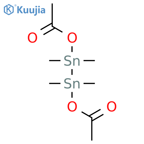 Distannane, 1,2-bis(acetyloxy)-1,1,2,2-tetramethyl- structure