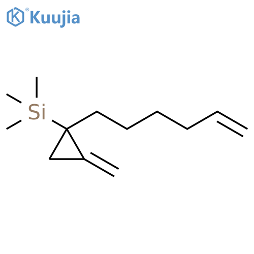 Cyclopropane, 1-(5-hexen-1-yl)-2-methylene-1-(trimethylsilyl)- structure