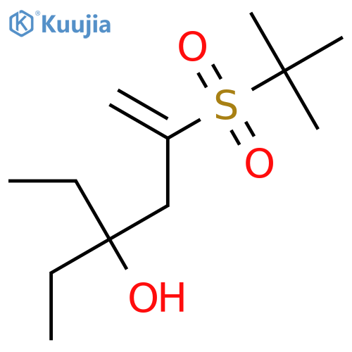 5-Hexen-3-ol, 5-[(1,1-dimethylethyl)sulfonyl]-3-ethyl- structure