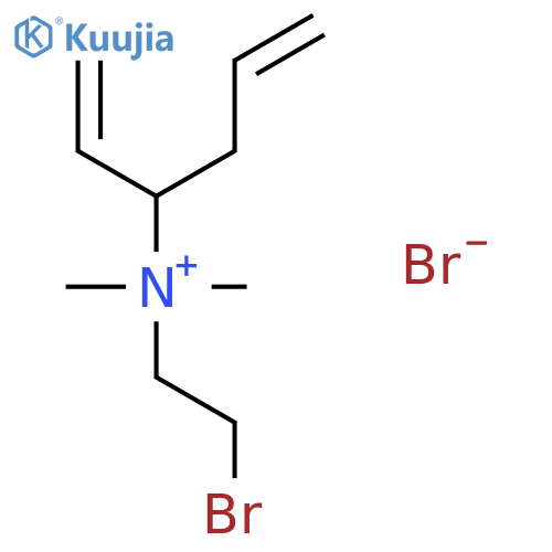 1,5-Hexadien-3-aminium, N-(2-bromoethyl)-N,N-dimethyl-, bromide structure