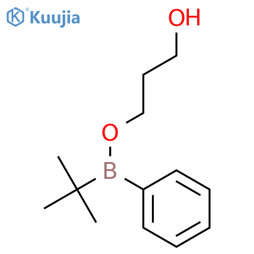 Borinic acid, (1,1-dimethylethyl)phenyl-, 3-hydroxypropyl ester structure