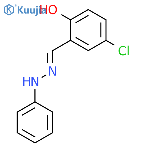 Benzaldehyde, 5-chloro-2-hydroxy-, phenylhydrazone structure