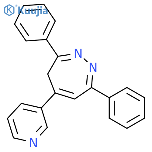 4H-1,2-Diazepine, 3,7-diphenyl-5-(3-pyridinyl)- structure