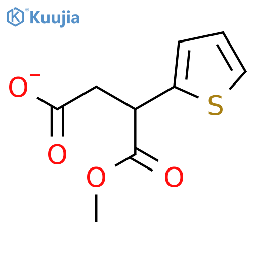Butanedioic acid, 2-thienyl-, 1-methyl ester structure