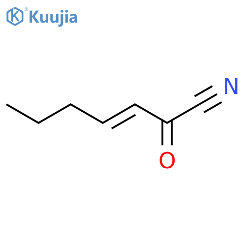 3-Heptenenitrile, 2-oxo- structure