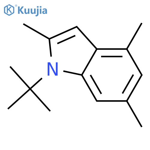 1H-Indole, 1-(1,1-dimethylethyl)-2,4,6-trimethyl- structure