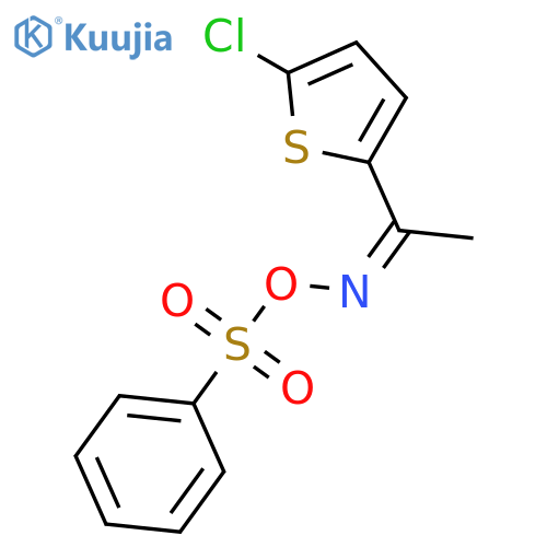 Ethanone, 1-(5-chloro-2-thienyl)-, O-(phenylsulfonyl)oxime, (Z)- structure