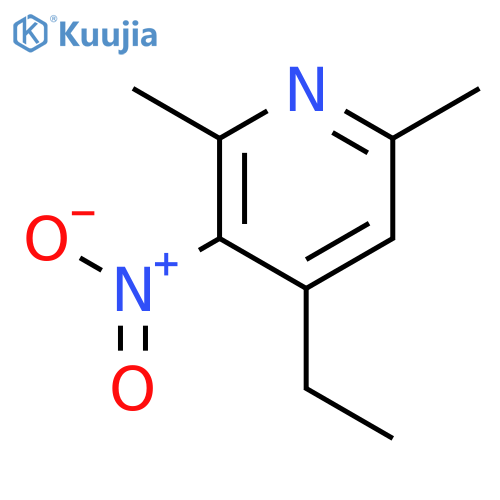 Pyridine, 4-ethyl-2,6-dimethyl-3-nitro- structure