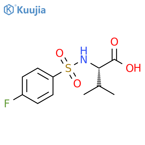 L-Valine, N-[(4-fluorophenyl)sulfonyl]- structure