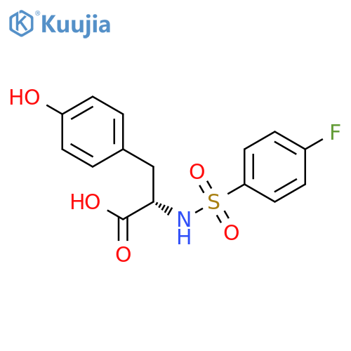 L-Tyrosine, N-[(4-fluorophenyl)sulfonyl]- structure