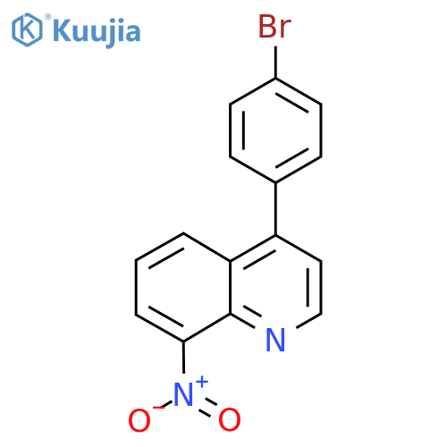 4-(4-Bromophenyl)-8-nitroquinoline structure
