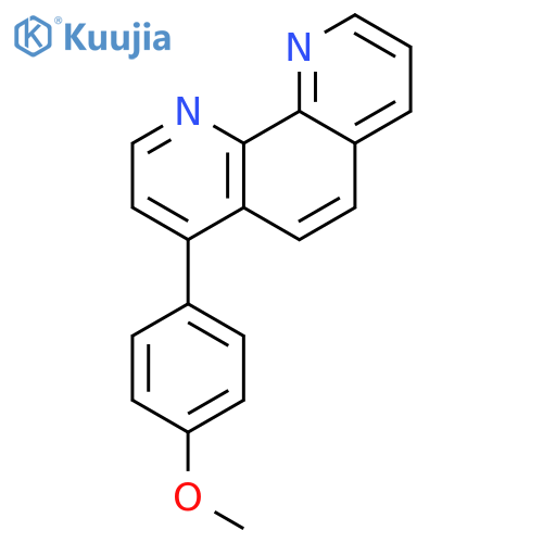 1,10-Phenanthroline, 4-(4-methoxyphenyl)- structure