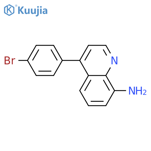 8-Quinolinamine, 4-(4-bromophenyl)- structure
